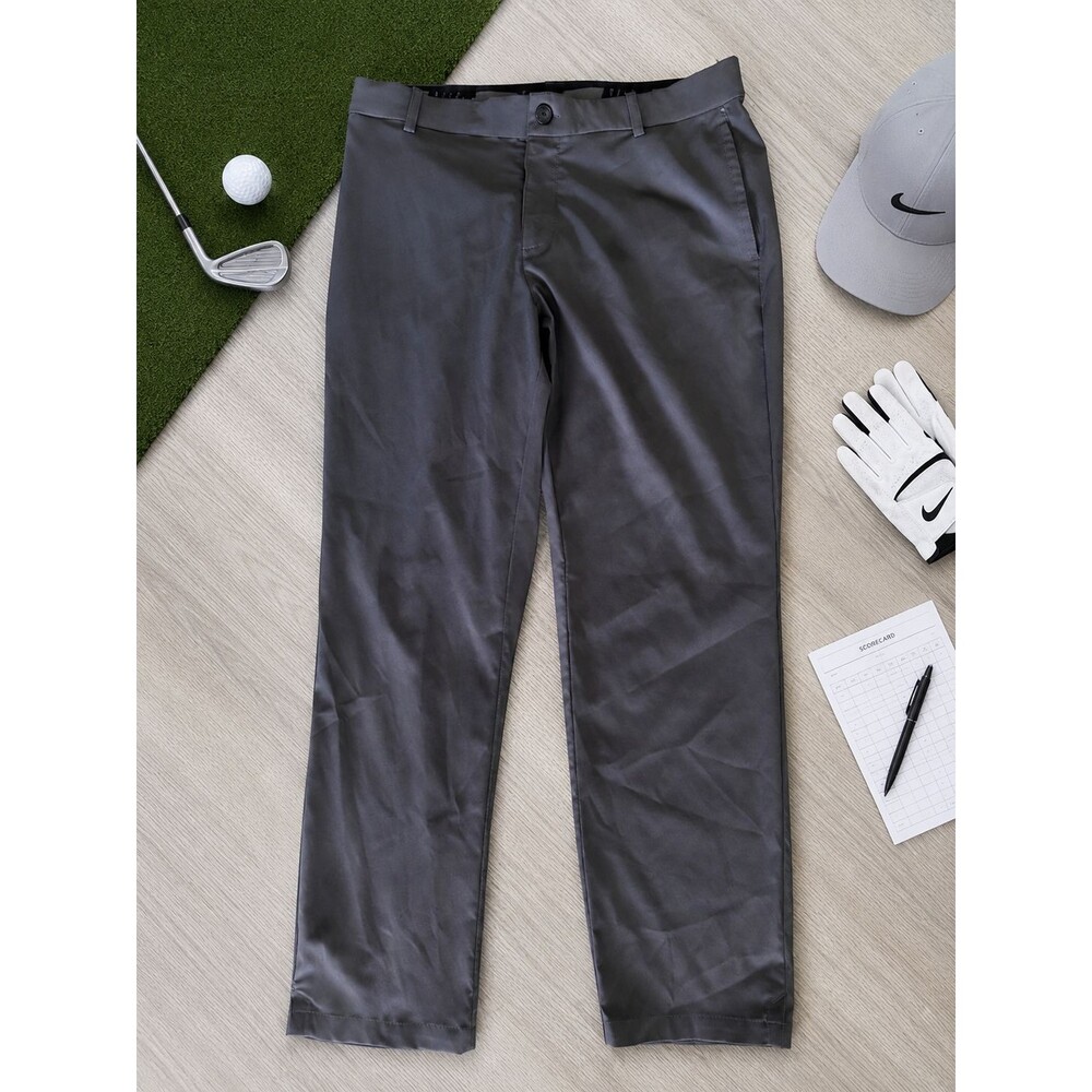 Nike Dri Fit Victory Golf Pants Mens 34x30 Dark Smoke Gray Stretch Performance